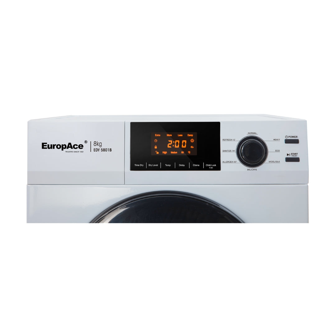 8KG Vented Dryer | Allergy Care Programs