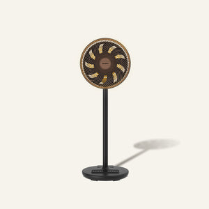 12” Portable DC High Velocity Fan w Ambient Light | Power on the Go (Power Bank Compatible), 3D Oscillation, Easy Clean