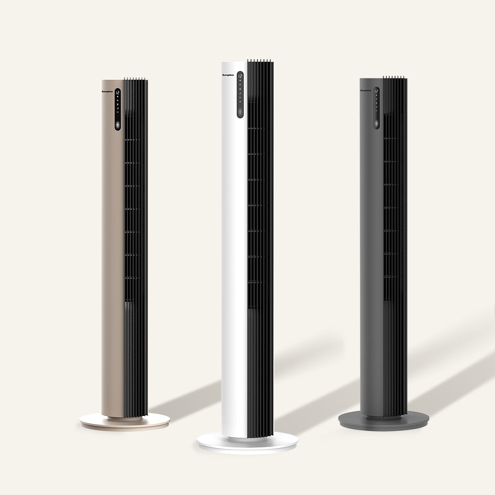 44" DC Tower Fan with Air Sterilizer | 99.99% Bacteria & Virus Sterilisation, Low Noise, Easy Clean