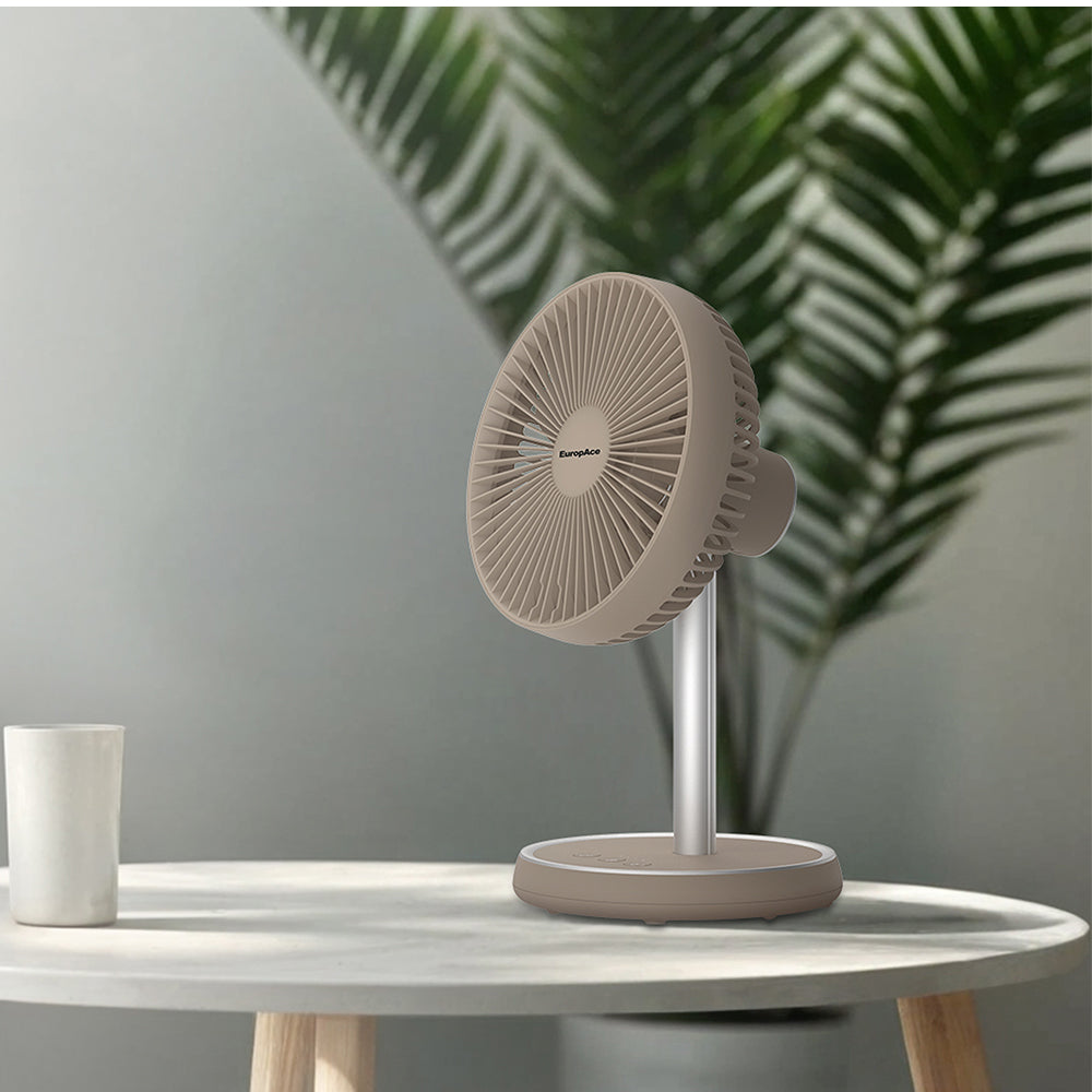 7” Rechargeable DC Fan with Adjustable Height