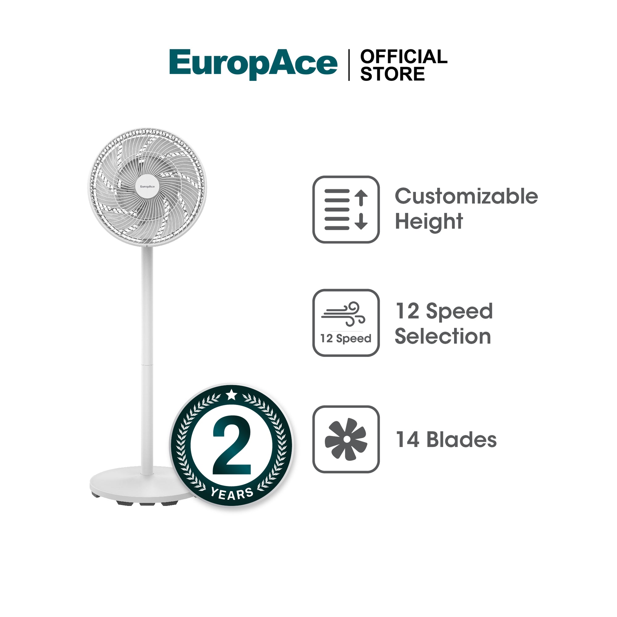 14" DC Tatami Fan with Remote Control