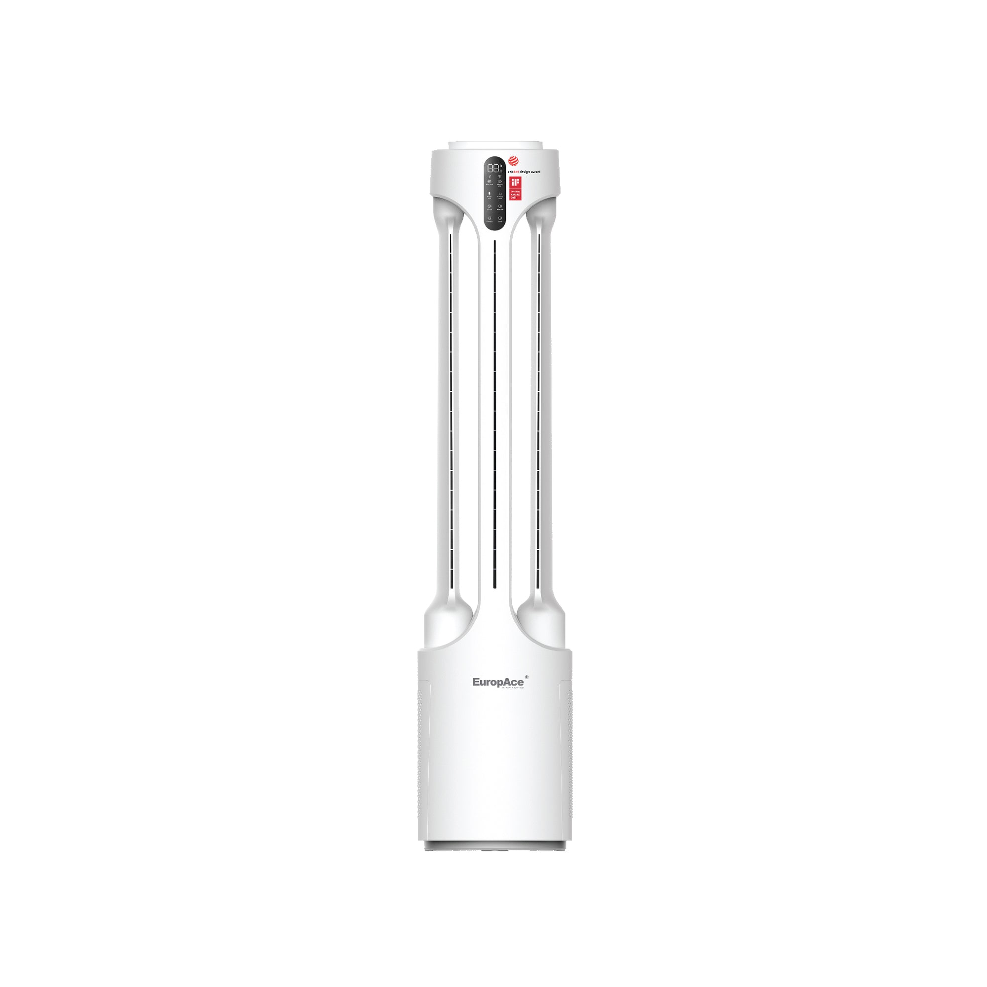 Intelligent Dual Wings Air Purifying Bladeless Fan | Dual Korean True HEPA FILTER, AI Smart Wind, Patented 3-Way Airflow (Triple Airflow)
