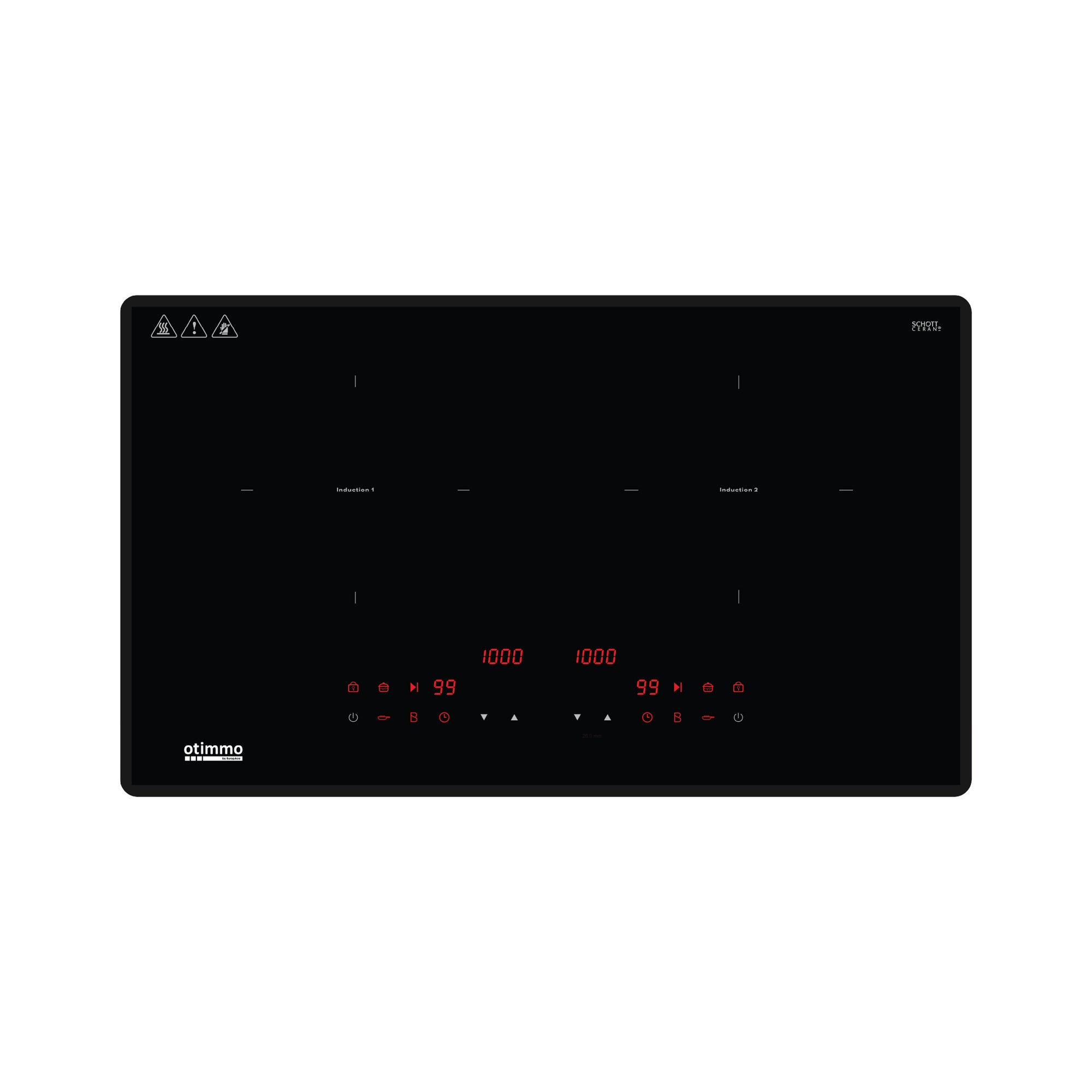 8 Series 73cm Induction Hob with Magnetic Knob