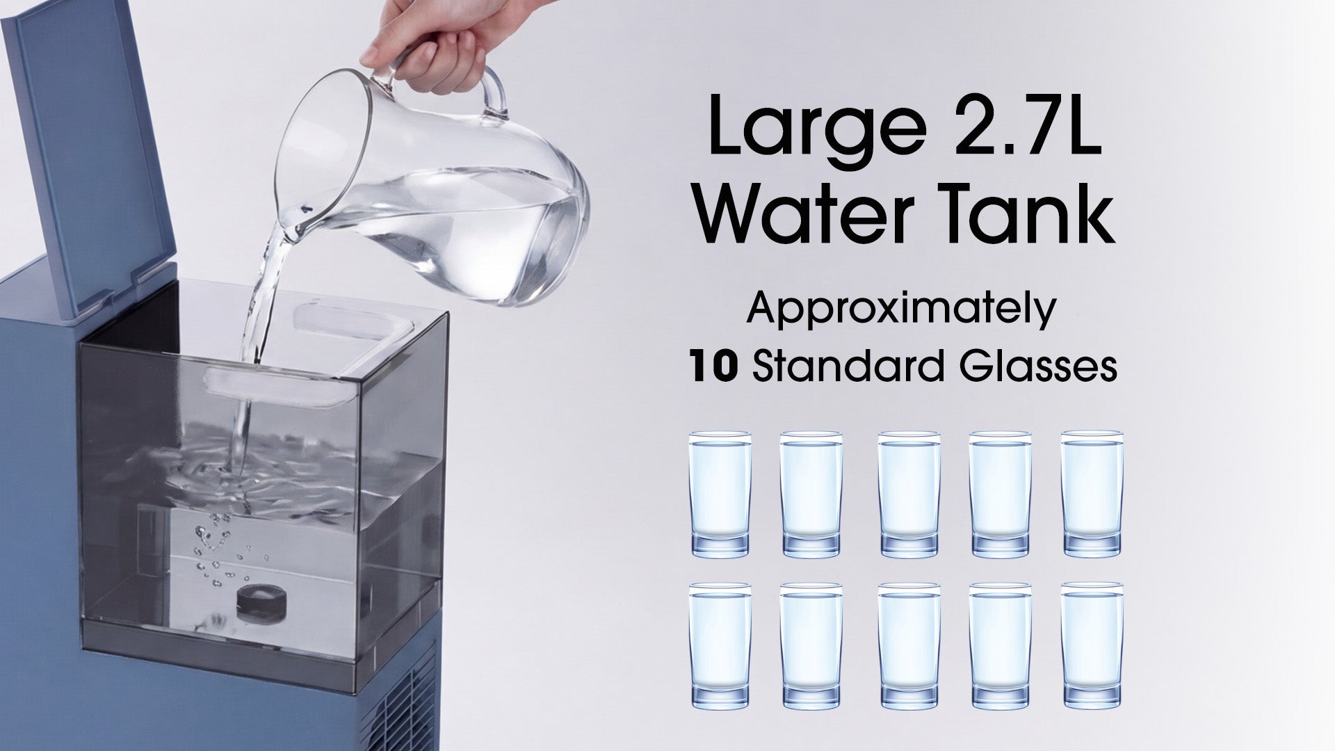 Spacious, Easy-Refill Tank Design