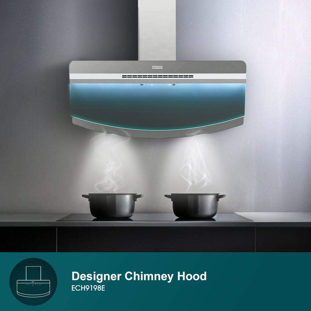 90cm 1400m3/h Designer Chimney Hood (Cool Breeze) | Built-In