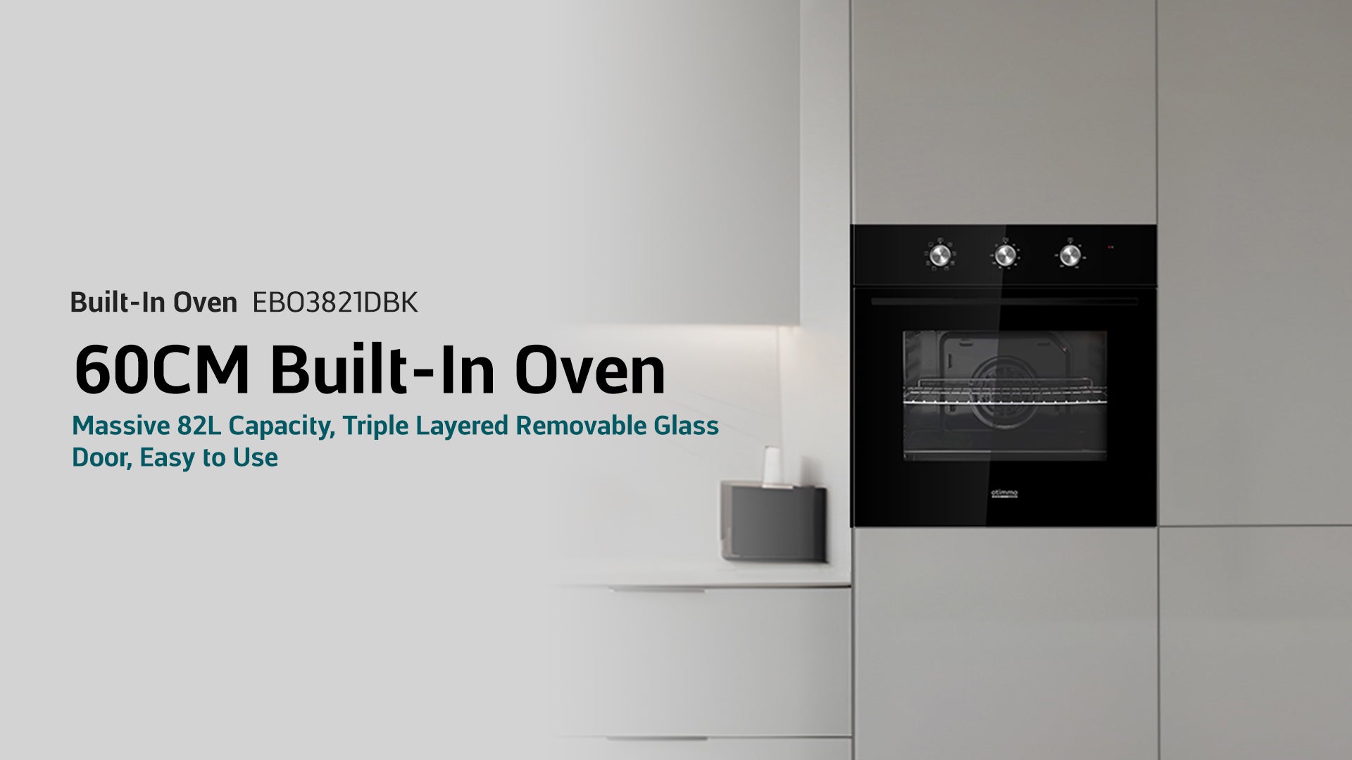 60cm 82L Built-In Oven 