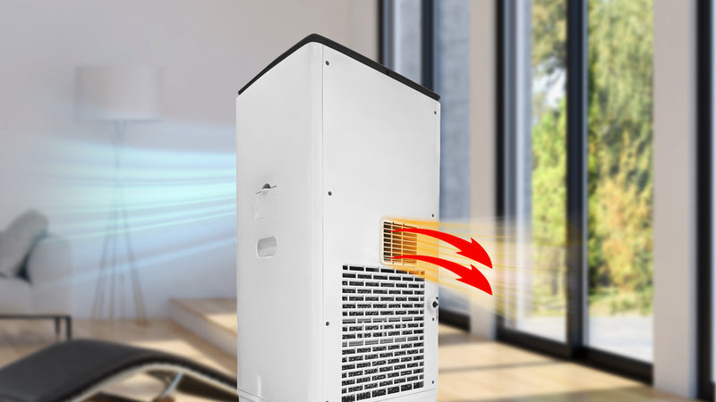 Hot Air Is Water Cooled Before Being Dispelled From The Back