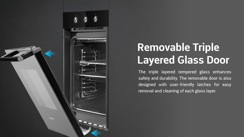 Removable Triple Layered Glass Door