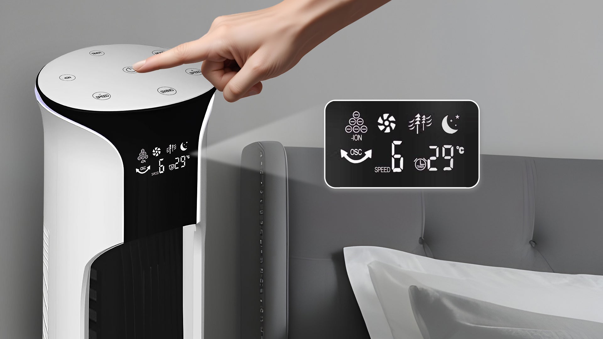 Touch Sensitive Control Panel with LED display