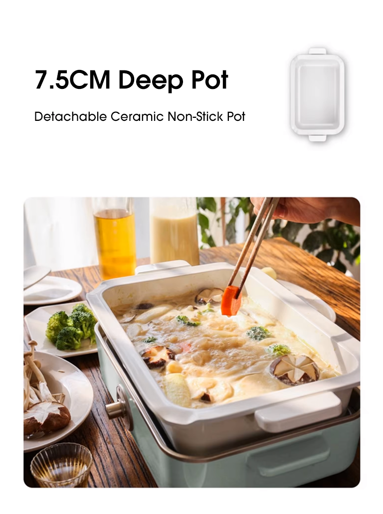 7.5CM Deep Pot, Versatile Cooking