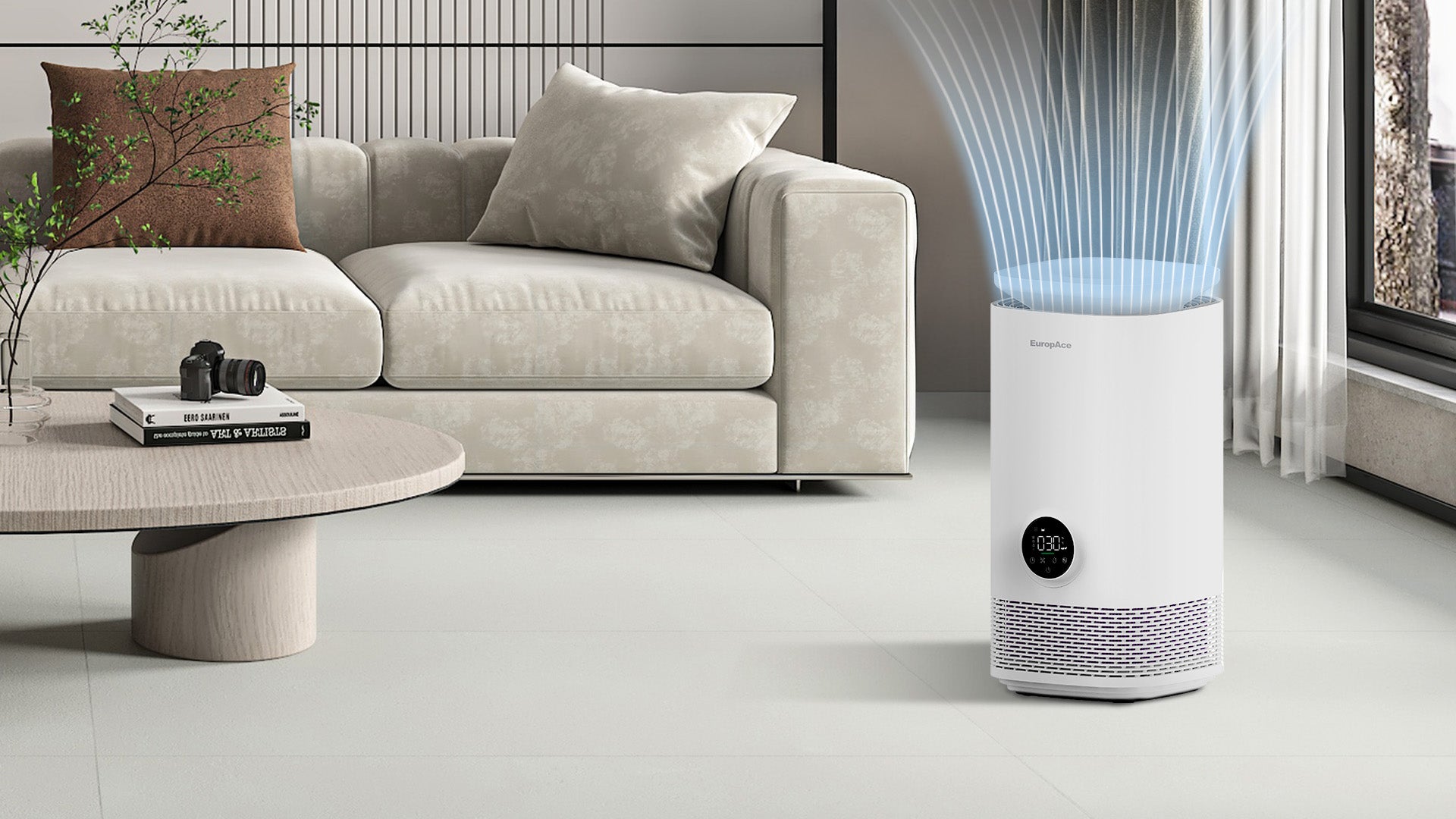 Dual-Function Air Washer + DC Circulating Fan