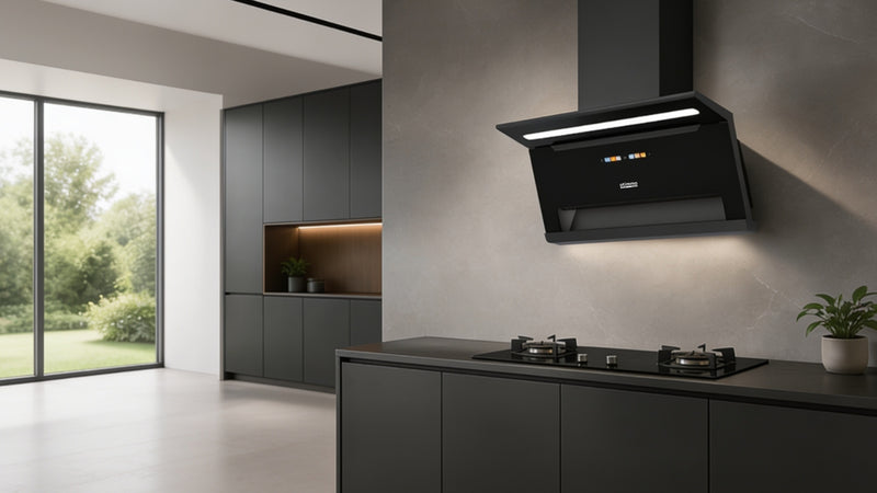 90cm L-Arc Shape Chimney Hood