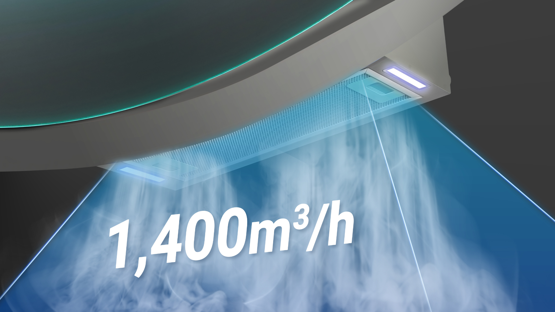 Powerful 1400m³/h Suction