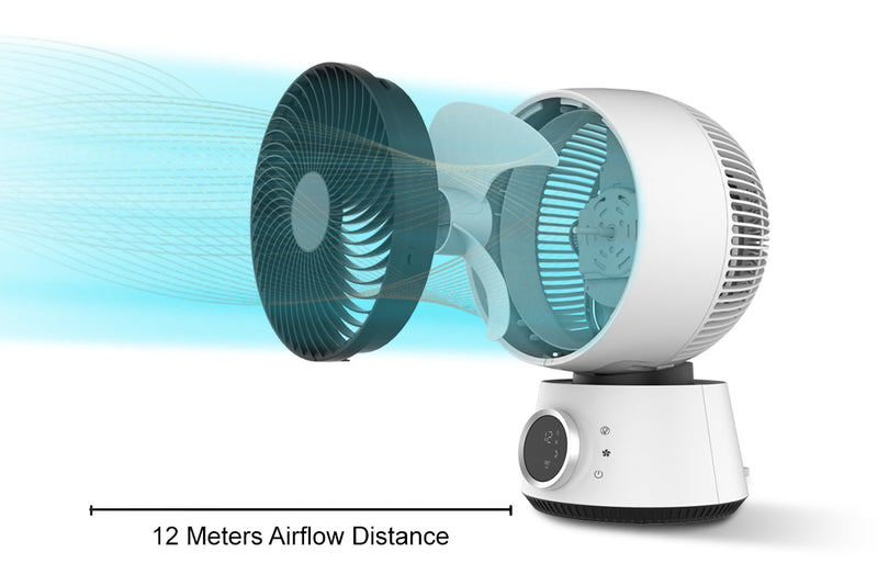 Our Most Powerful Desk Fan - Longest Air Distance of up to 12 meters