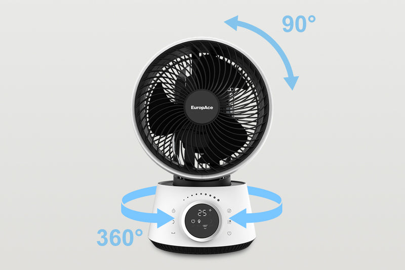 Up to 360° Oscillation – Perfect as an Air Circulator