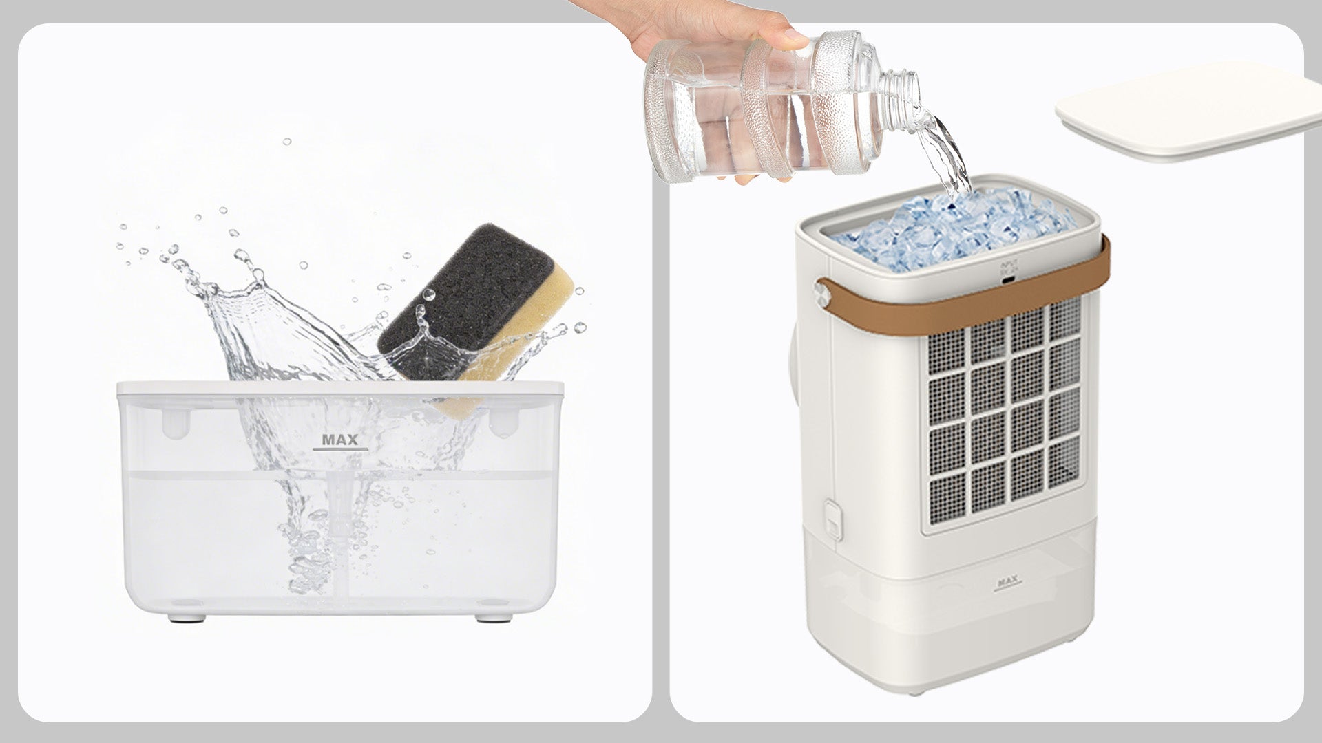 Easy Cleaning & 2-Way Water Refill