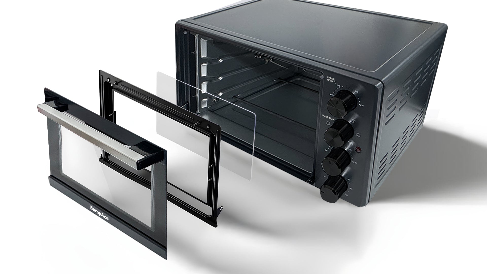 Dual Tempered Glass Door