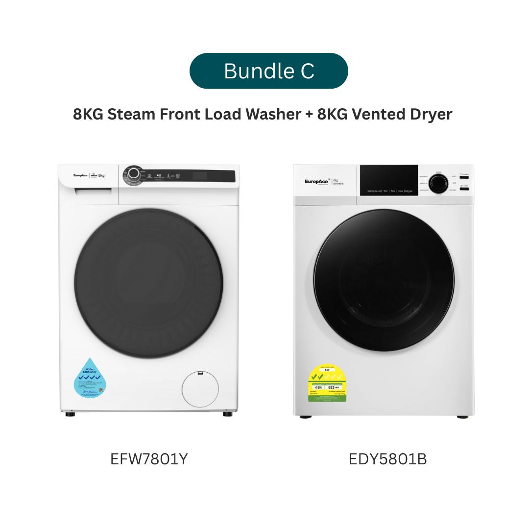 8KG Vented Dryer | Allergy Care Programs, FOC Stacking Kit