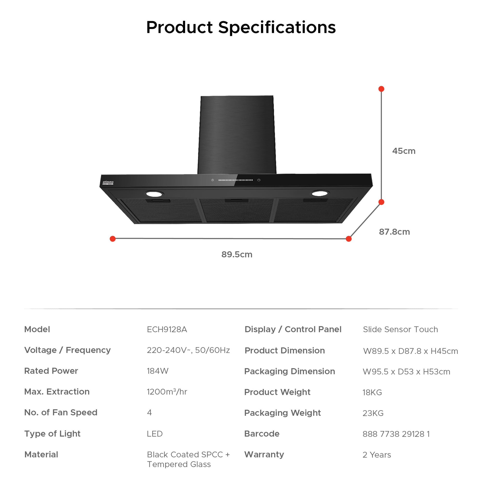 75cm Induction Hob