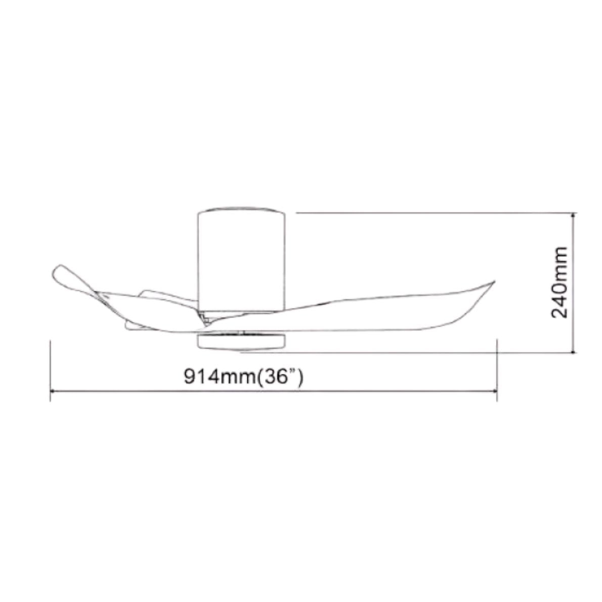 Acestar 36" 3blades Ceiling Fan