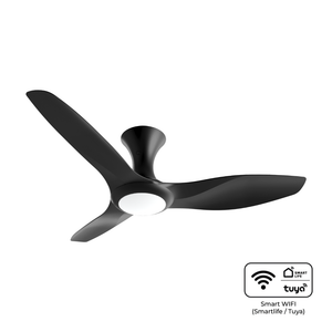 BreezeAce 48" 3 blades Ceiling Fan (ECF48HR3 Black with Wi-Fi)