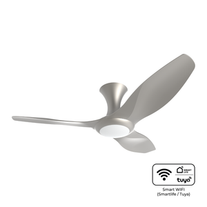 BreezeAce 48" 3 blades Ceiling Fan (ECF48HR3 Gun Metal Silver with Wi-Fi)