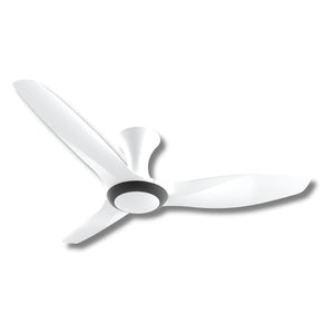 BreezeAce 48" 3 blades Ceiling Fan (ECF48HR3 White w/ Black Ring)