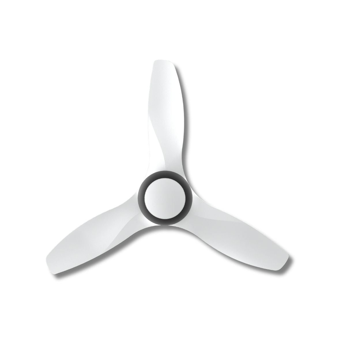 BreezeAce 48" 3 blades Ceiling Fan (ECF48HR3 White w/ Black Ring)