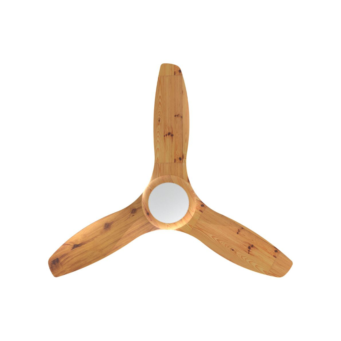 BreezeAce 48" 3 blades Ceiling Fan (ECF48HR3 White/Light Wood)