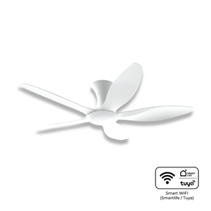 BreezeAce 52" 5 blades Ceiling Fan (ECF52HR5 White with Wi-Fi)