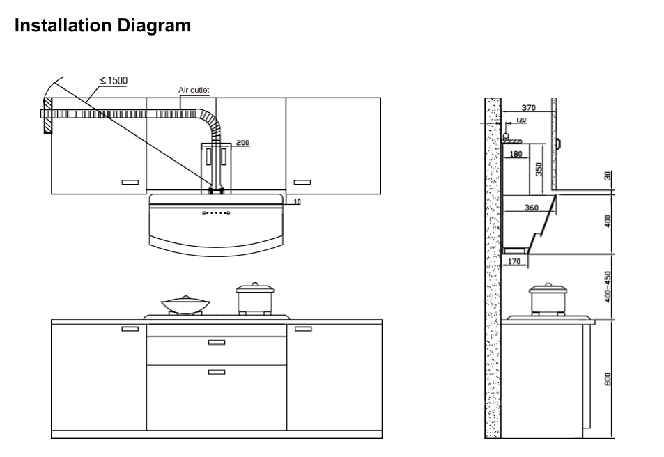 90cm 1400m3/h Designer Chimney Hood (Cool Breeze)