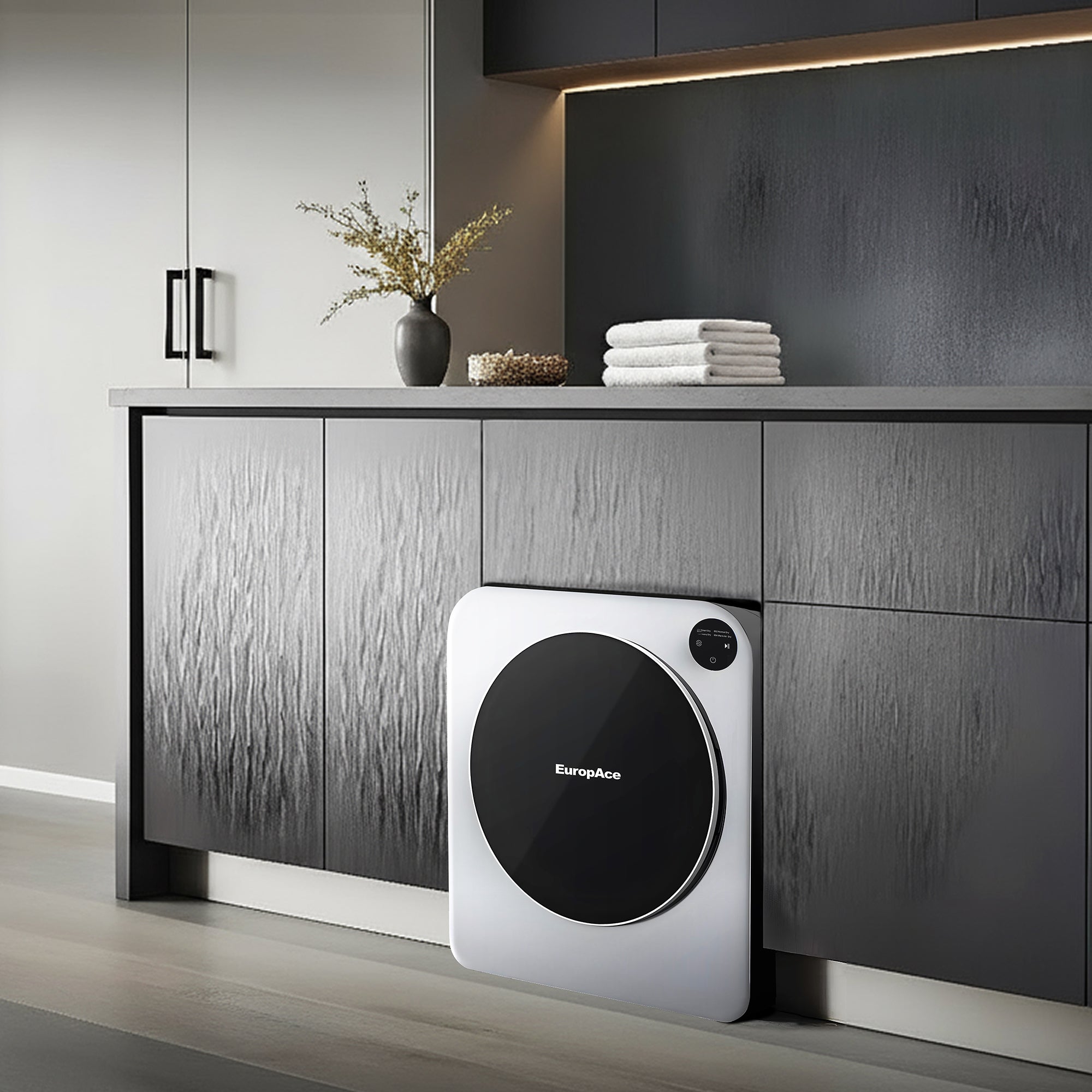 Moon Series 5KG Compact Dryer | Touch Control, 99.99% Sterilization, Plug & Use, Flexible Placement