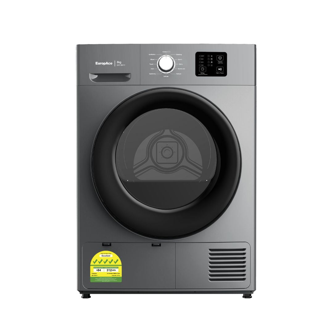 8KG 5 Ticks Heat Pump Dryer | FOC Stacking Kit