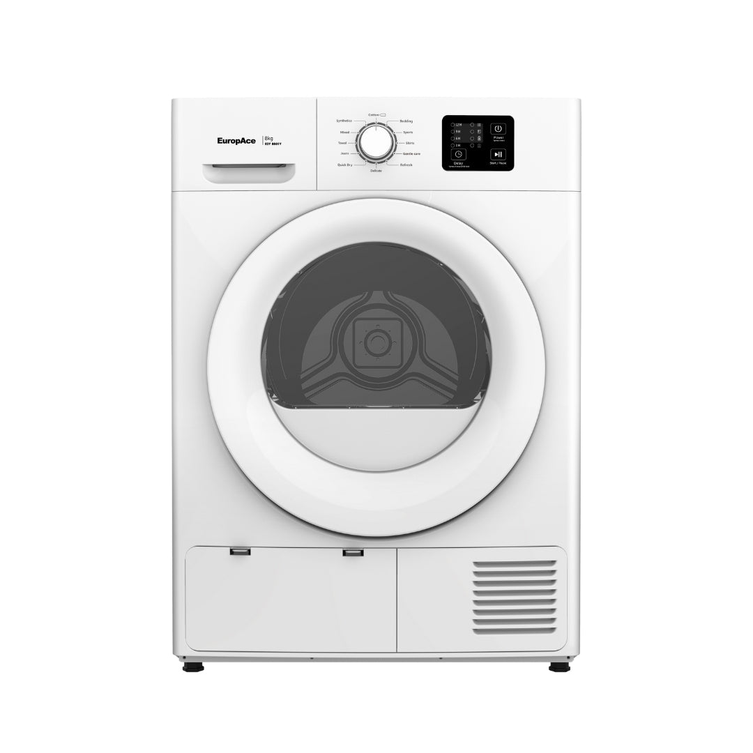 8KG Heat Pump Dryer | 5 Ticks Energy Efficiency, Quick Dry 30 mins, Intelligent Sensory Dr