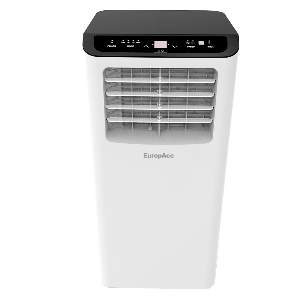 EuropAce EGAC10A6 250 Sqft Compact & Green Portable Air Conditioner | Powerful Cooling, Energy Efficient, Space-Saving Design | 1 Year Warranty + 5 Years Compressor Warranty | Ideal for Small Rooms & Bedrooms | White