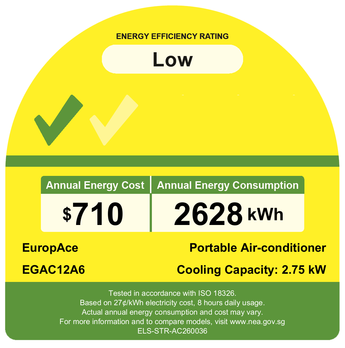 NEW [Upgraded Model] 9000 BTU Compact Portable Aircon | 40% Energy Savings, Compact Size, 5y Compressor Warranty