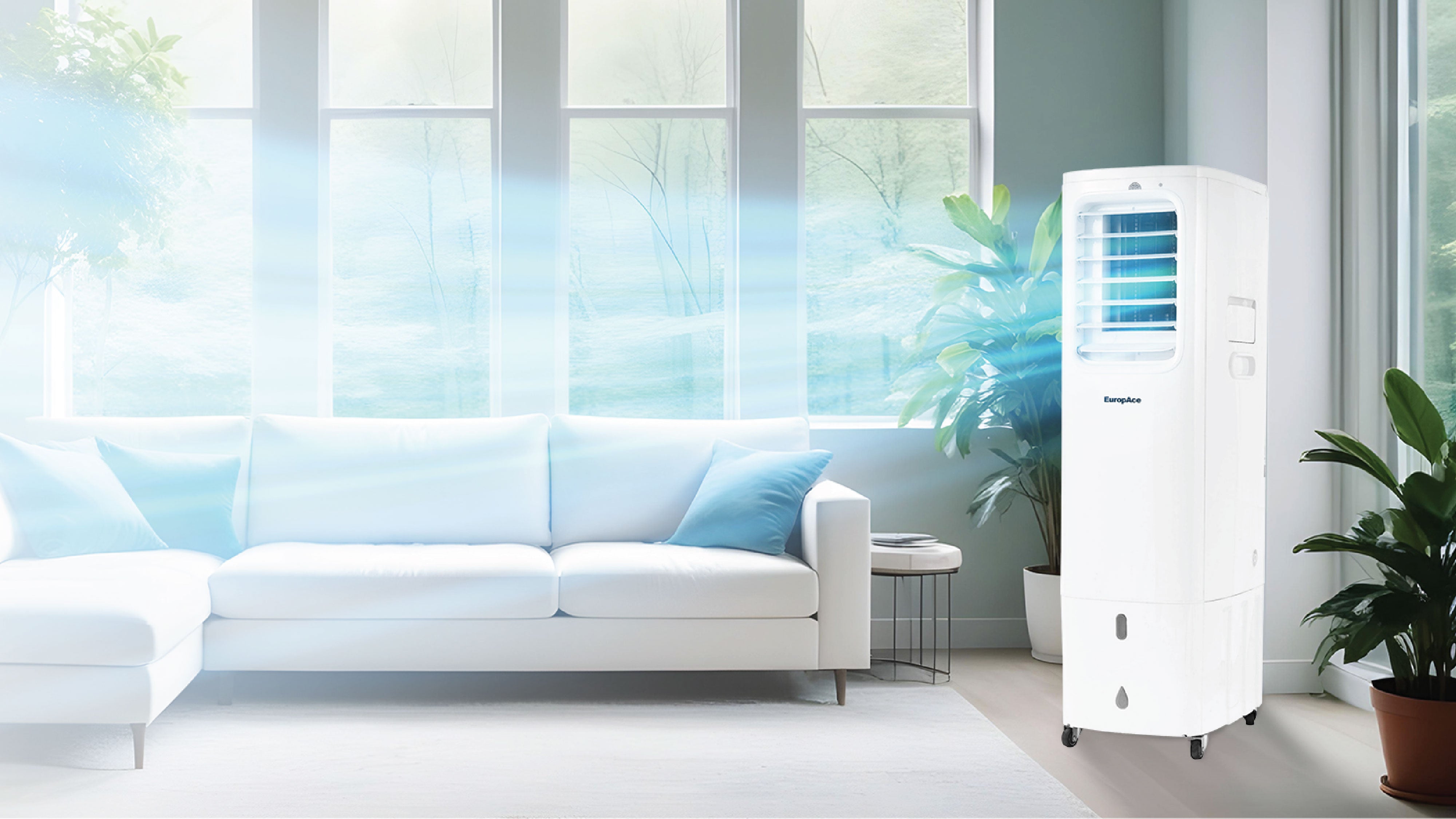 Europace 4-in-1 Hoseless Portable Air Con + Air Cooler EHAC18D-H2