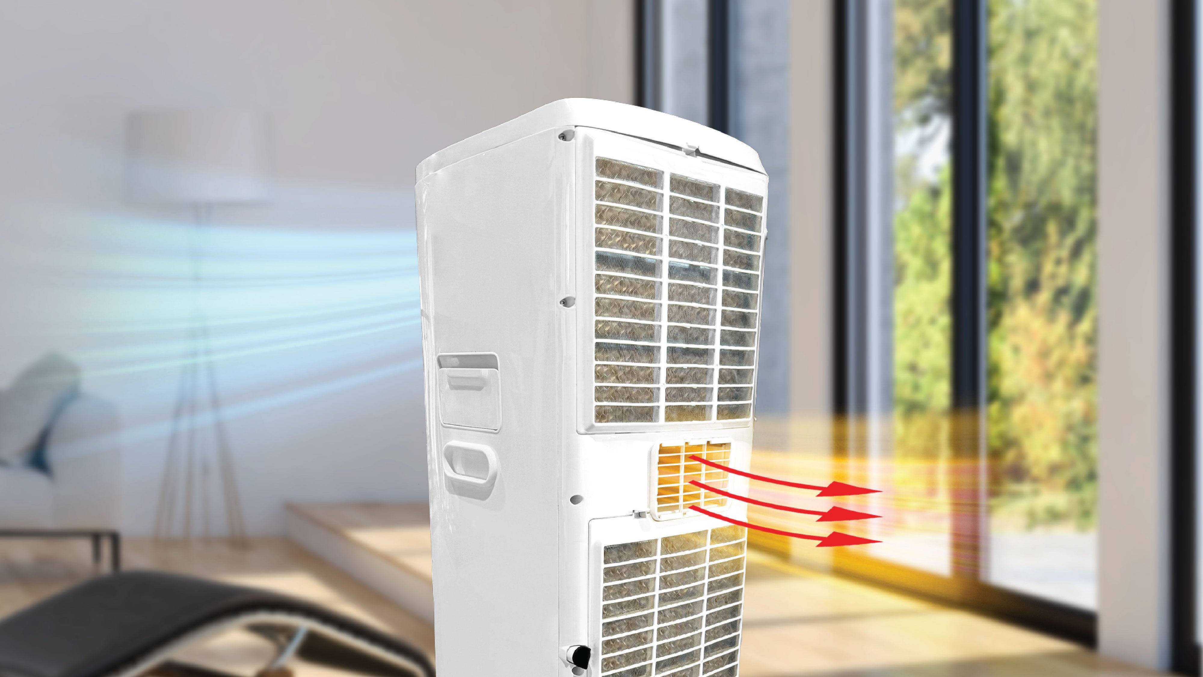 Europace 4-in-1 Hoseless Portable Air Con + Air Cooler EHAC18D-H2
