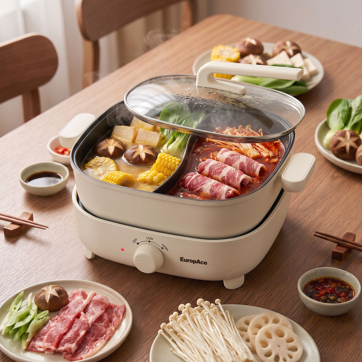 [PREORDER] 6L Yuan Yang Multi-Cooker Hotpot | Available in 3 Colors