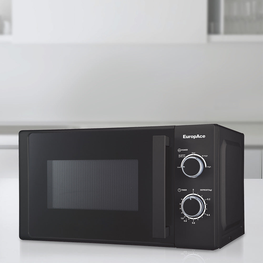 20L Microwave Oven 1050W | Defrost Setting, 5 Power Levels, Easy Knob Control