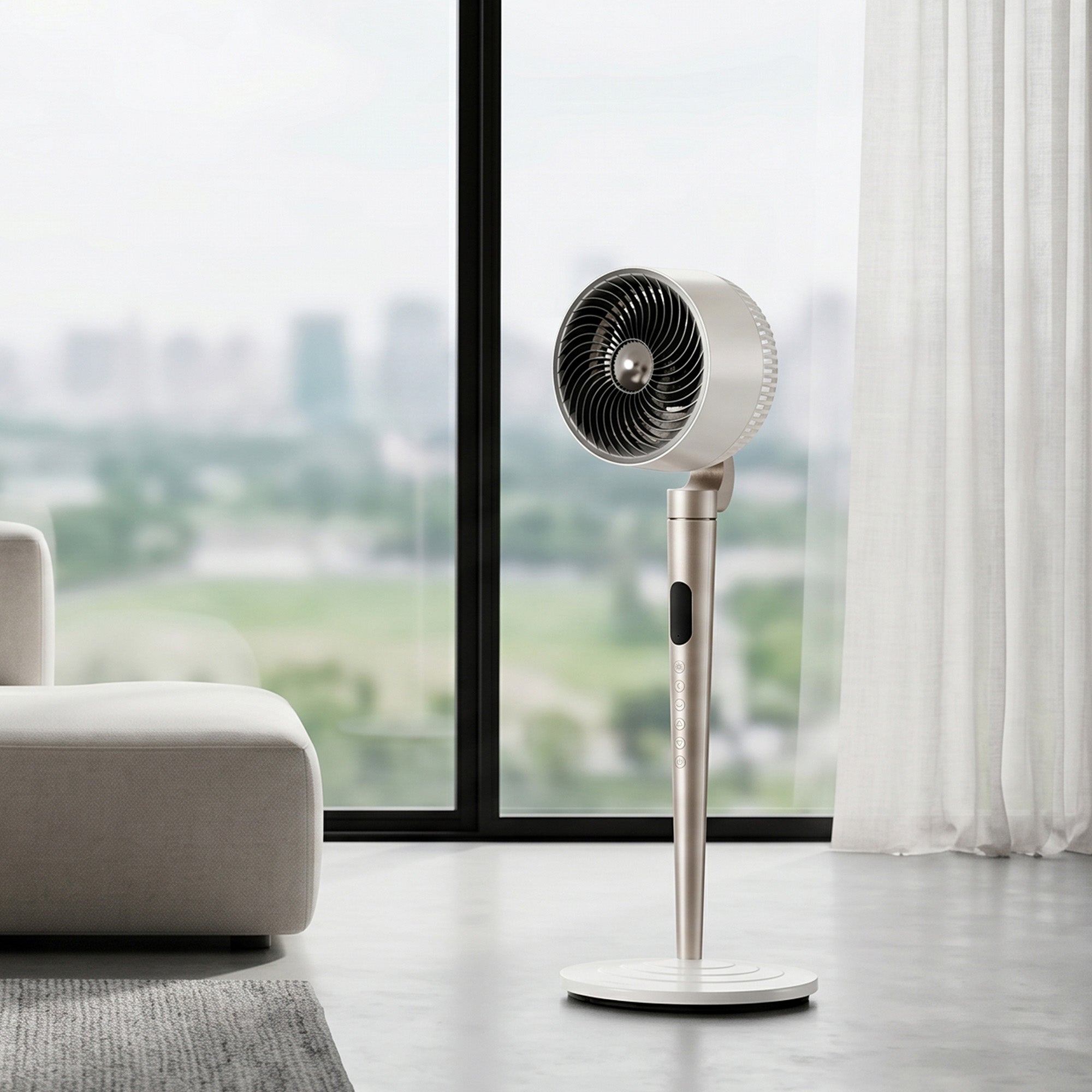 [NEW MODEL] Luna 7" Air Circulator | Aesthetically Pleasing | Quiet Performance | 3D Oscillation