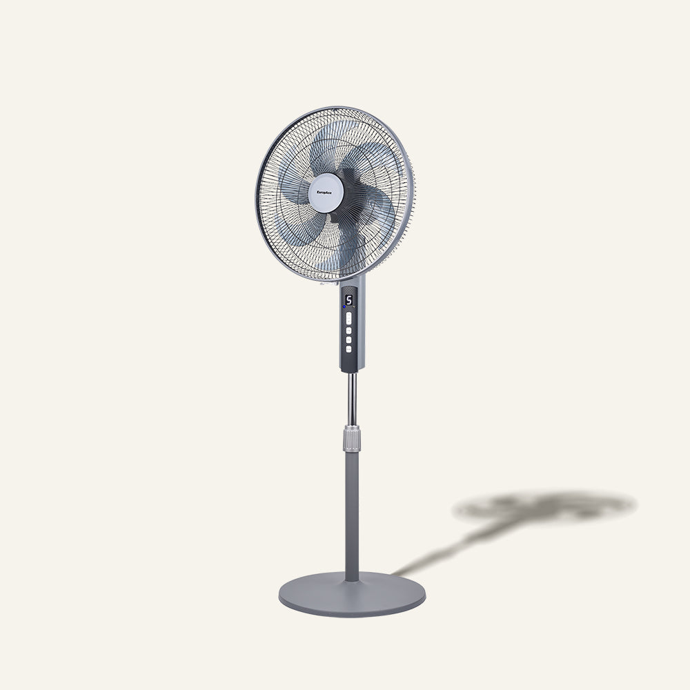 16” Deluxe DC Stand Fan with Remote | DC Motor, Strong Cooling, Digita ...