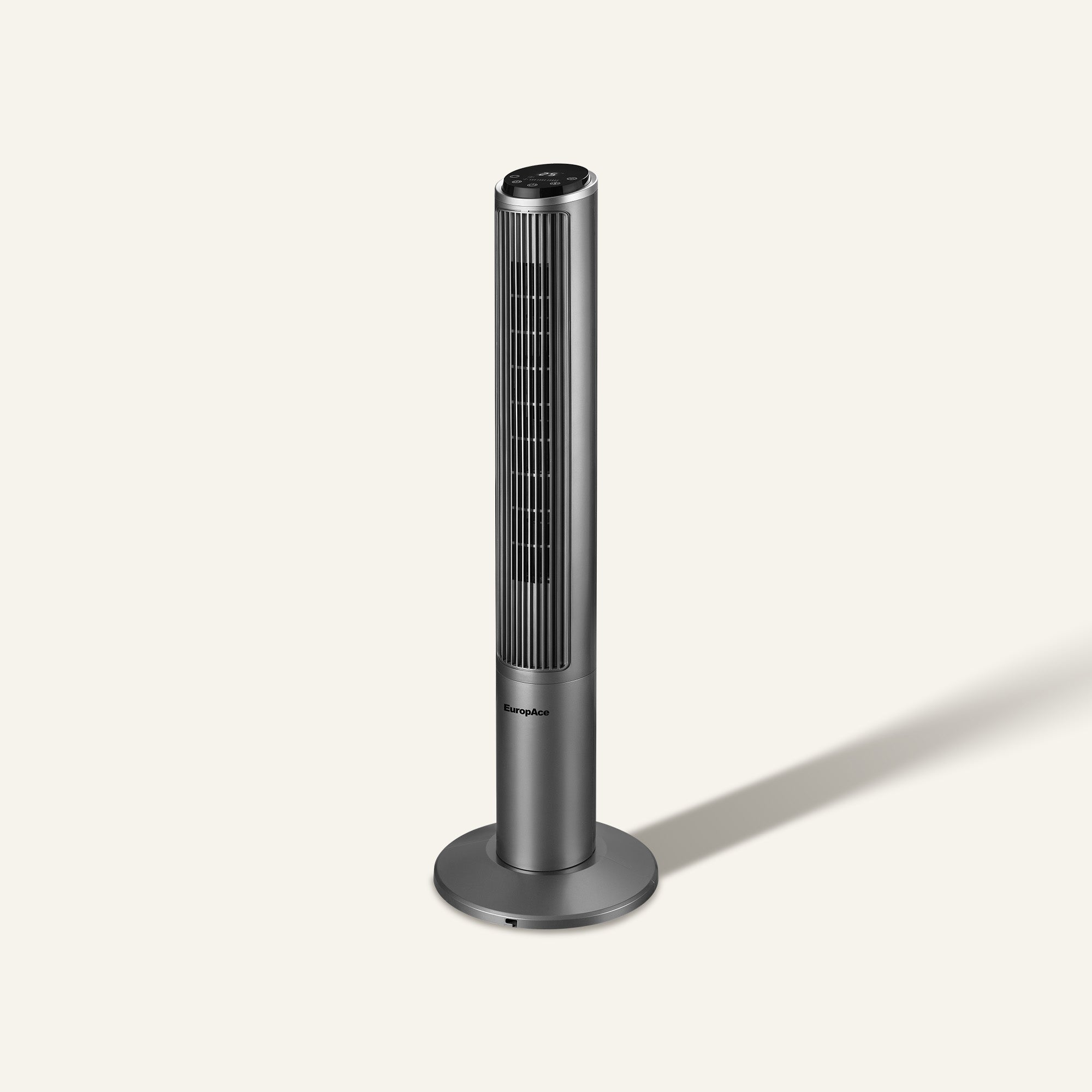 (Preorder) 40" Metallic Grey Tower Fan | Online Exclusive, Safe for Children, Touch Control