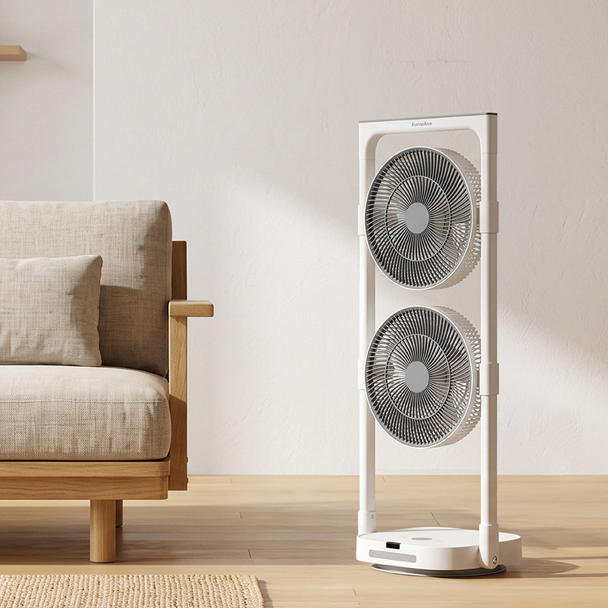 [NEW MODEL] DuoFlow 9" BLDC Rechargeable Fan | The Slimmest Fan Yet | Double Airflow | Cordless and Lightweight