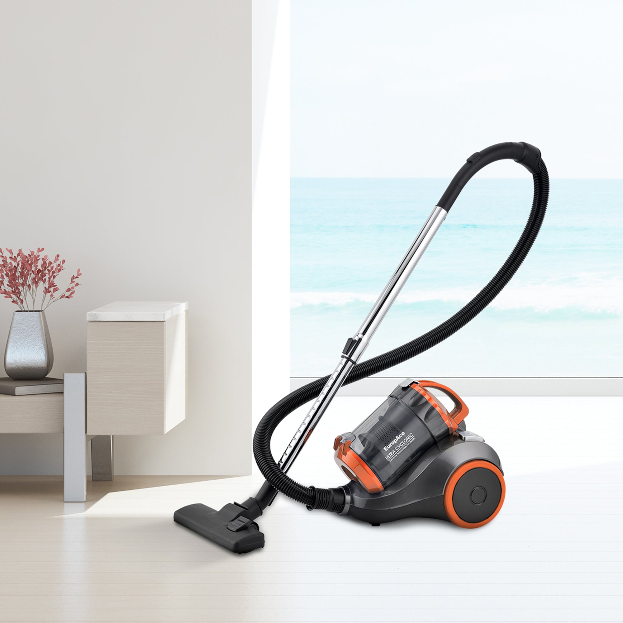 1400W Multi-Cyclone Bagless Canister Vacuum Cleaner