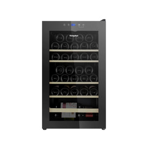 48 Bottles Wine Chiller  | 3 Layered Anti-UV Glass, Beechwood Shelves
