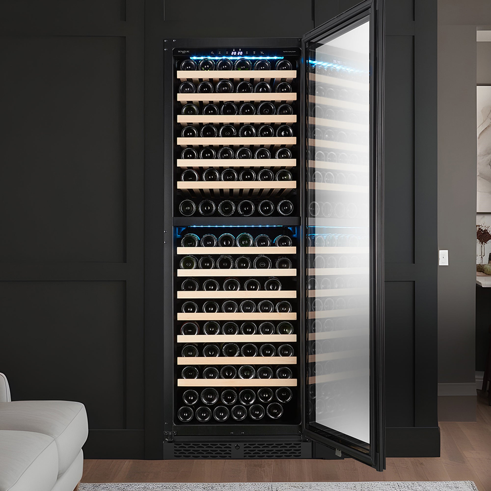 154 Bottles Dual Zone Wine Chiller with FREE PLAY Series Air Purifier (Worth $459)