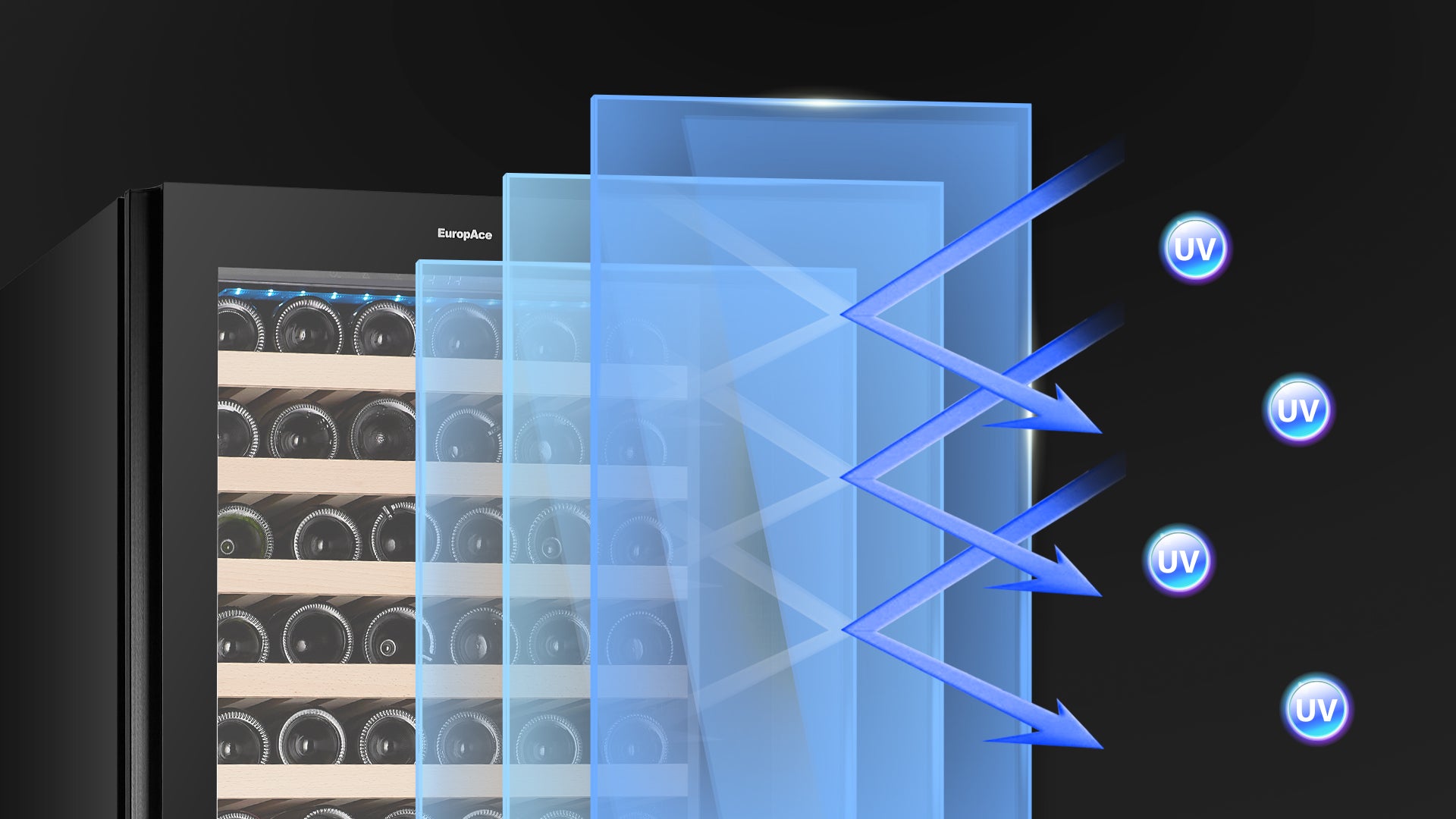 3 Layered Glass Door