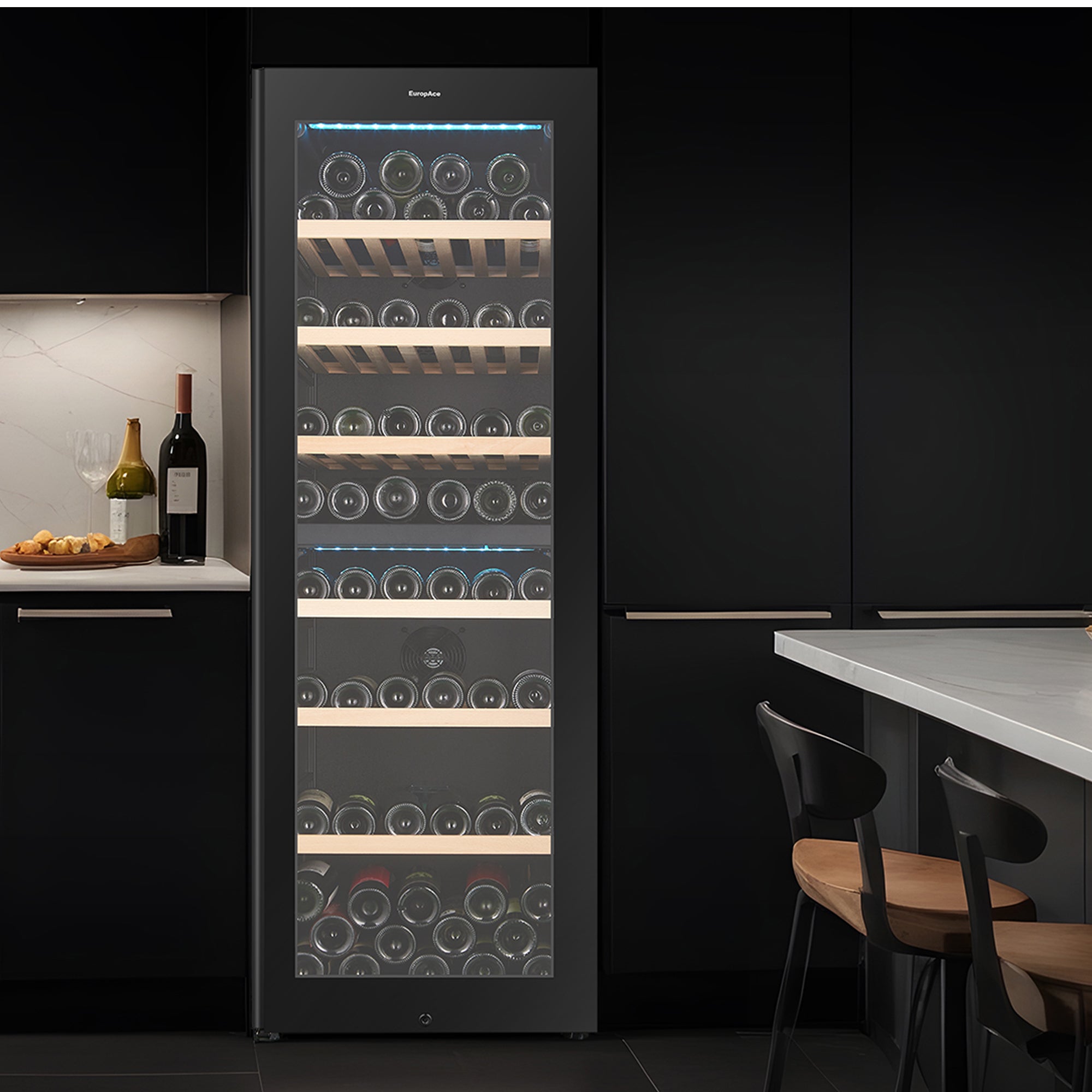 98 Bottles Dual Zone Wine Chiller with FREE PLAY Series Air Purifier (Worth $459)