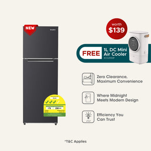 Lumine Series 334L Top Mount Fridge with FREE 1L DC Mini Air Cooler (Worth $139)